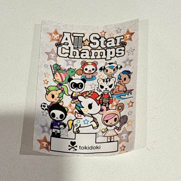 set of 5 all star champs tokidoki Donutella, Biscotti, Mozarella, Super panda - Picture 2 of 2